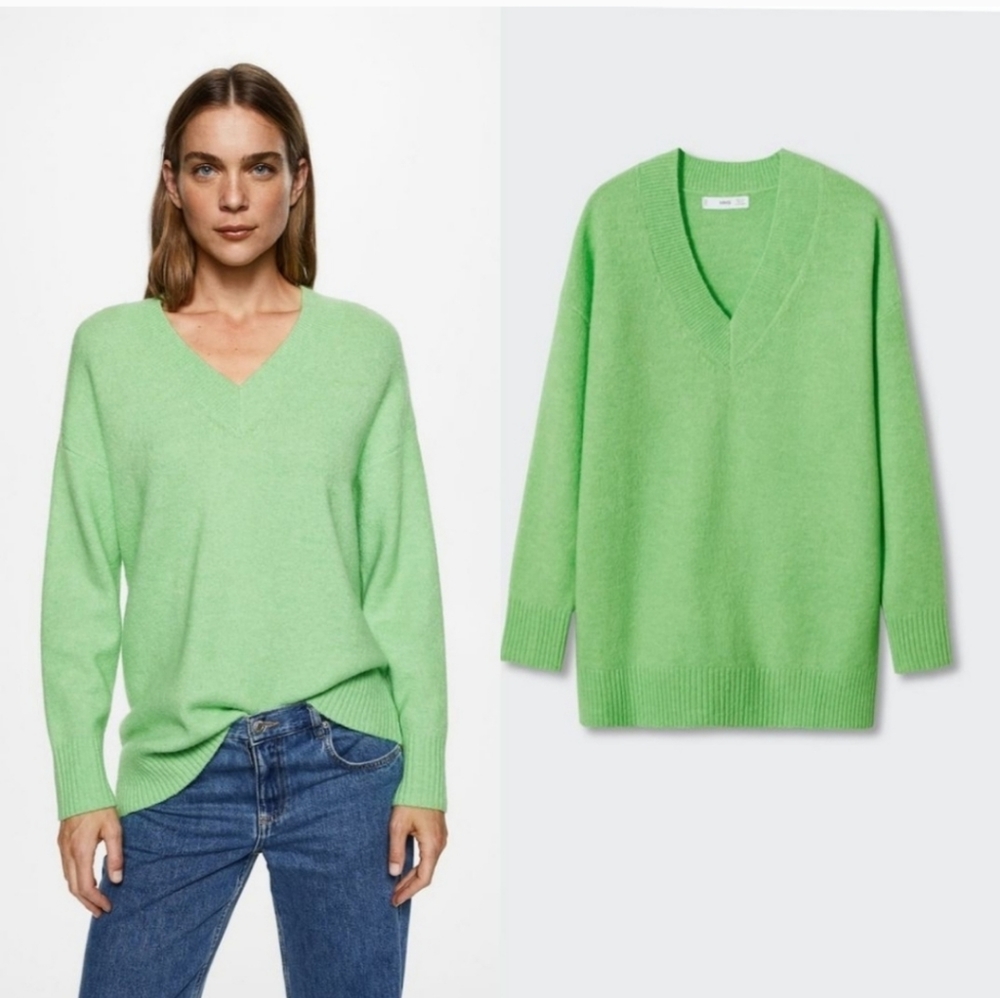MANGO Oversized V-neck